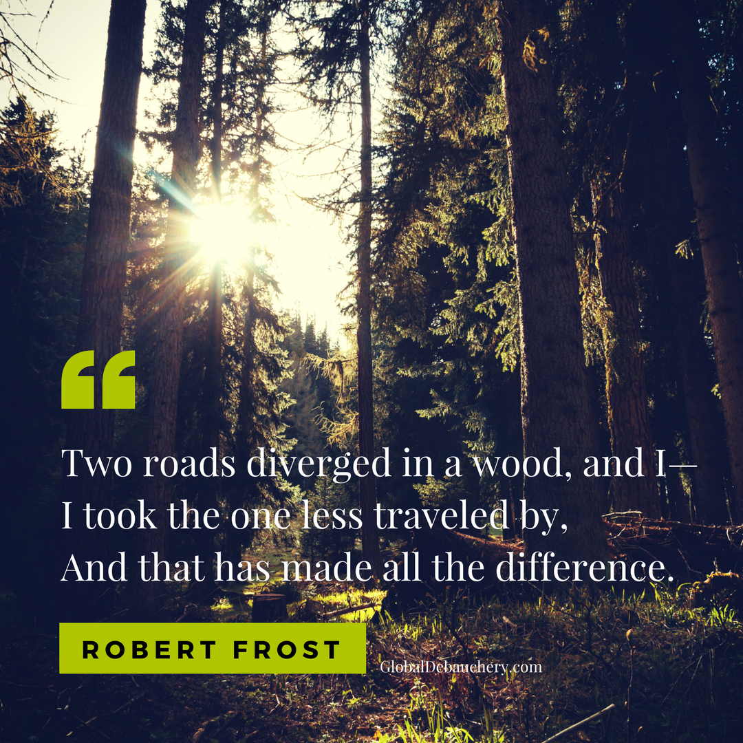 Robert Frost travel quote