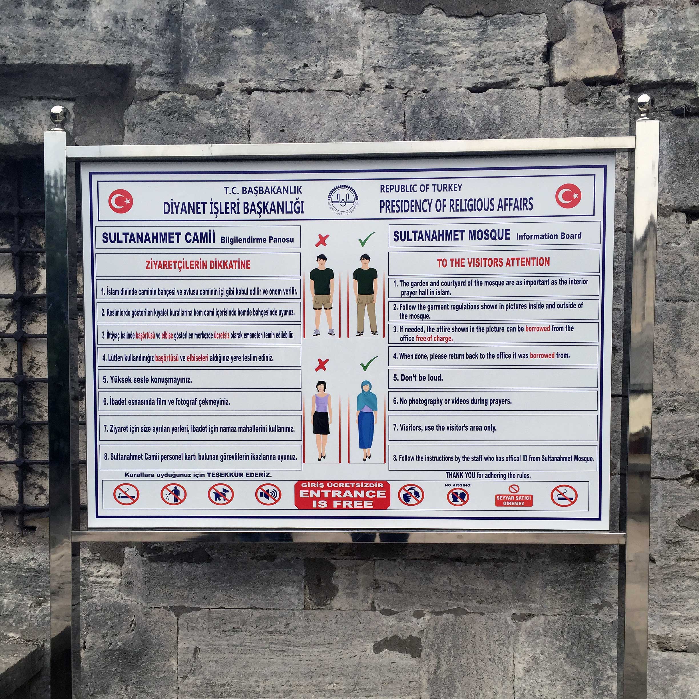 Hagia Sophia dress code