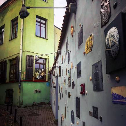 Literatu Gatve in Old Town Vilnius