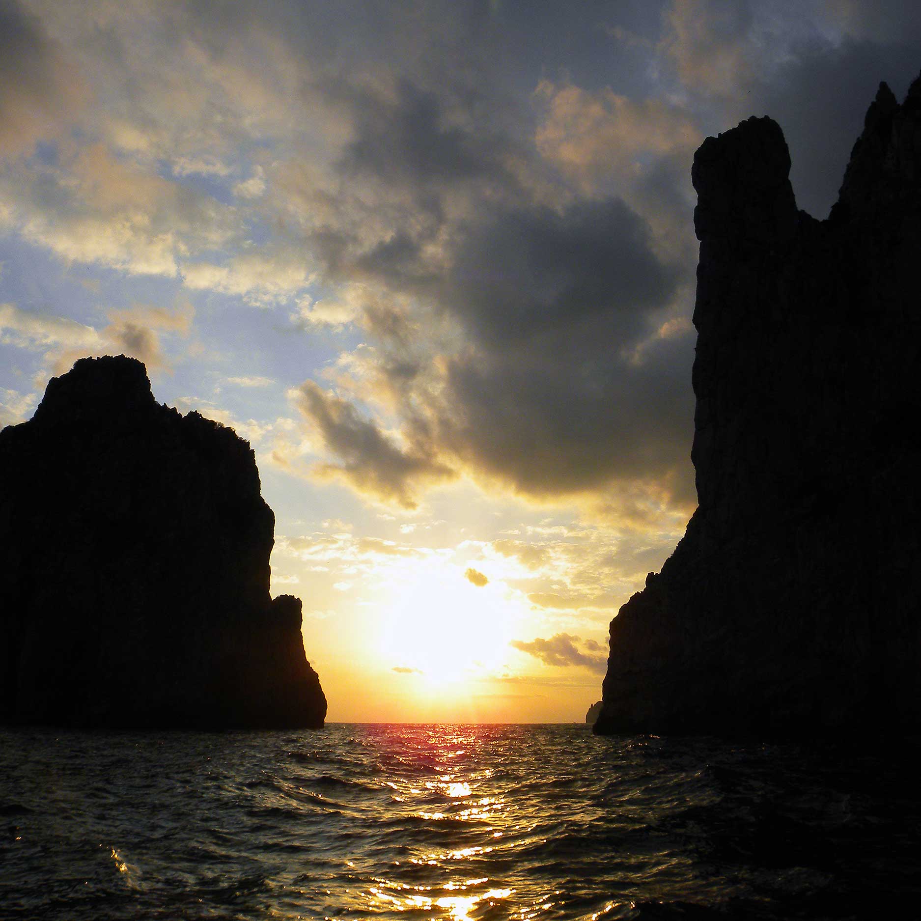 Sunset in Capri, Italy