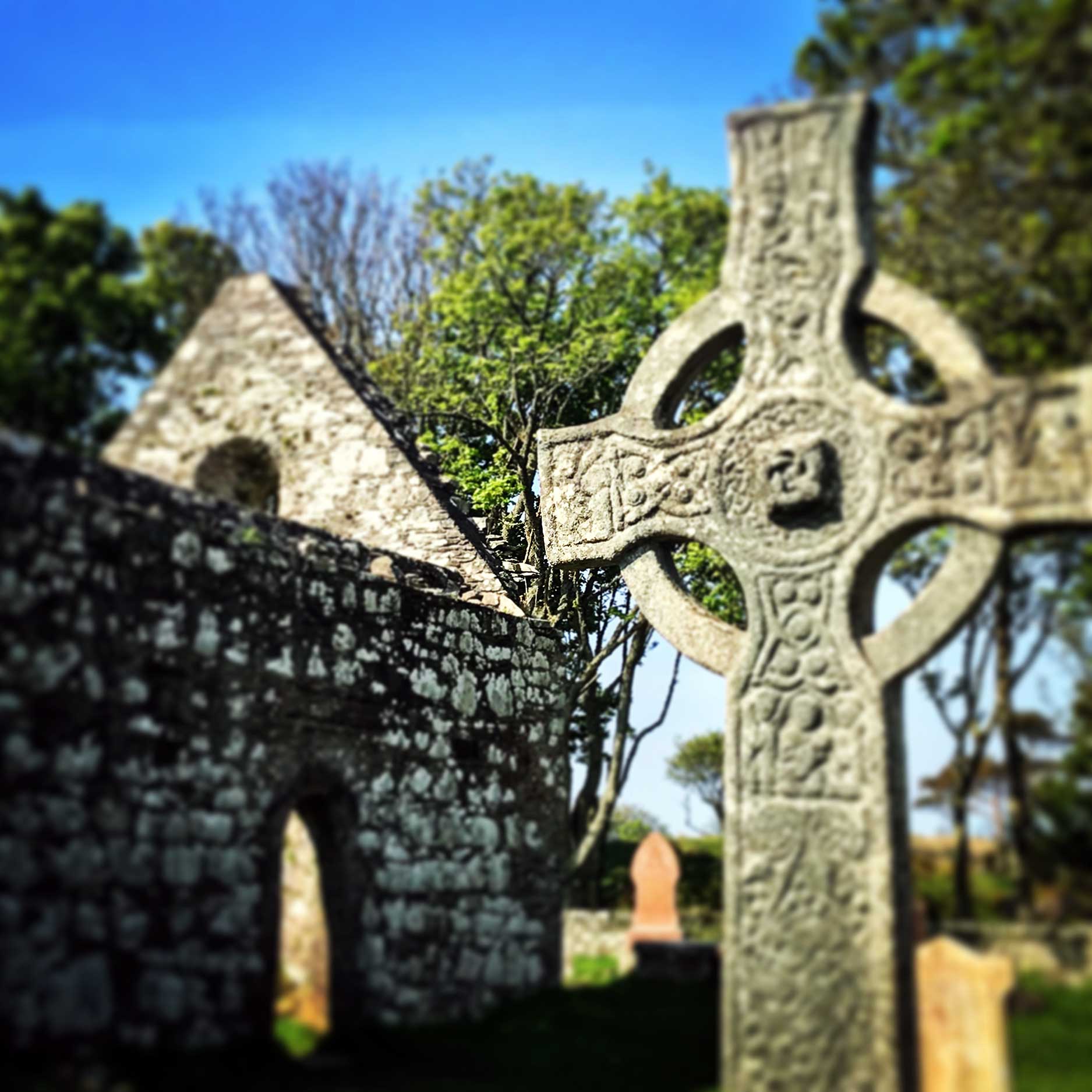 Kildalton Church and Cemetery in Islay, Scottish Highlands