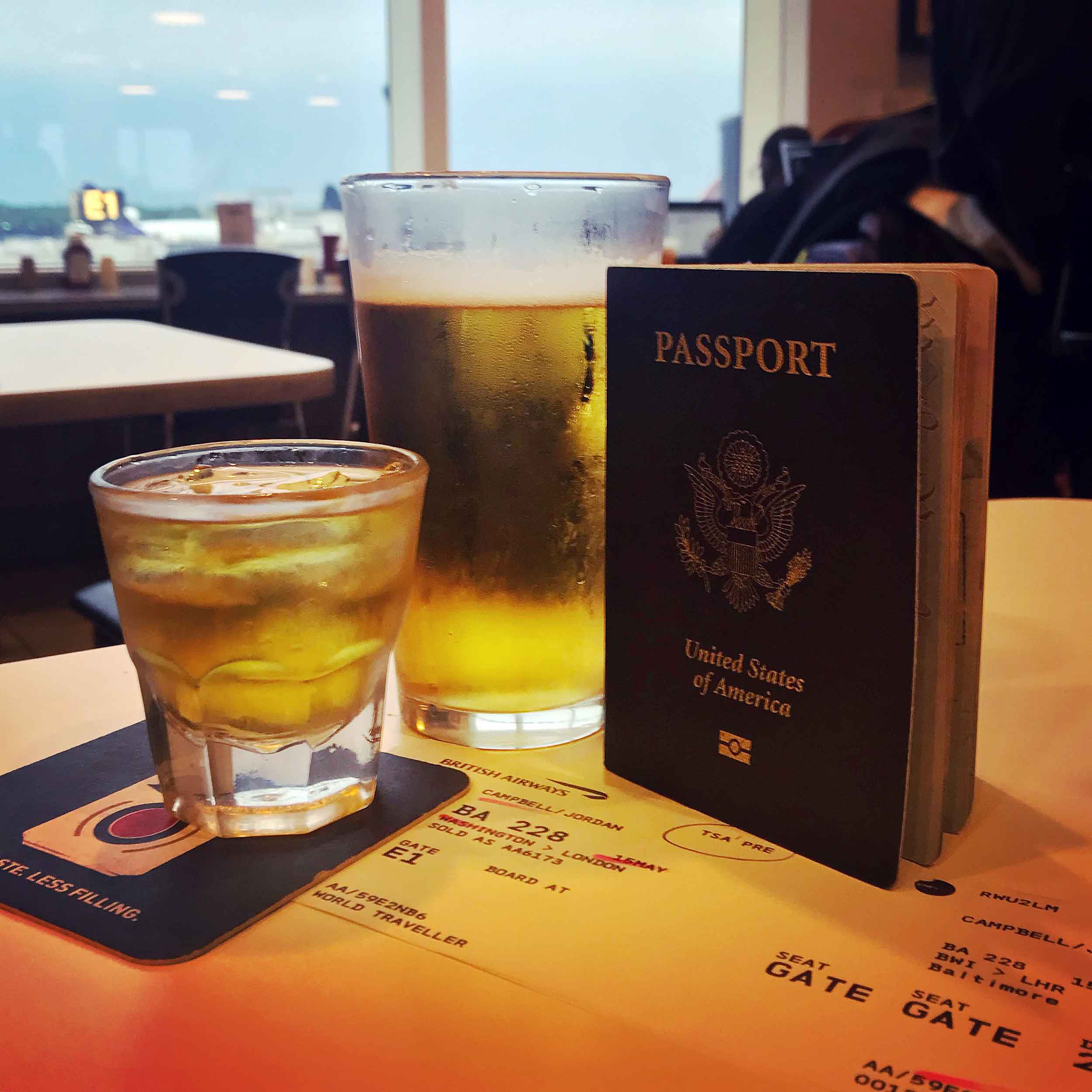 traditional pre-flight libations