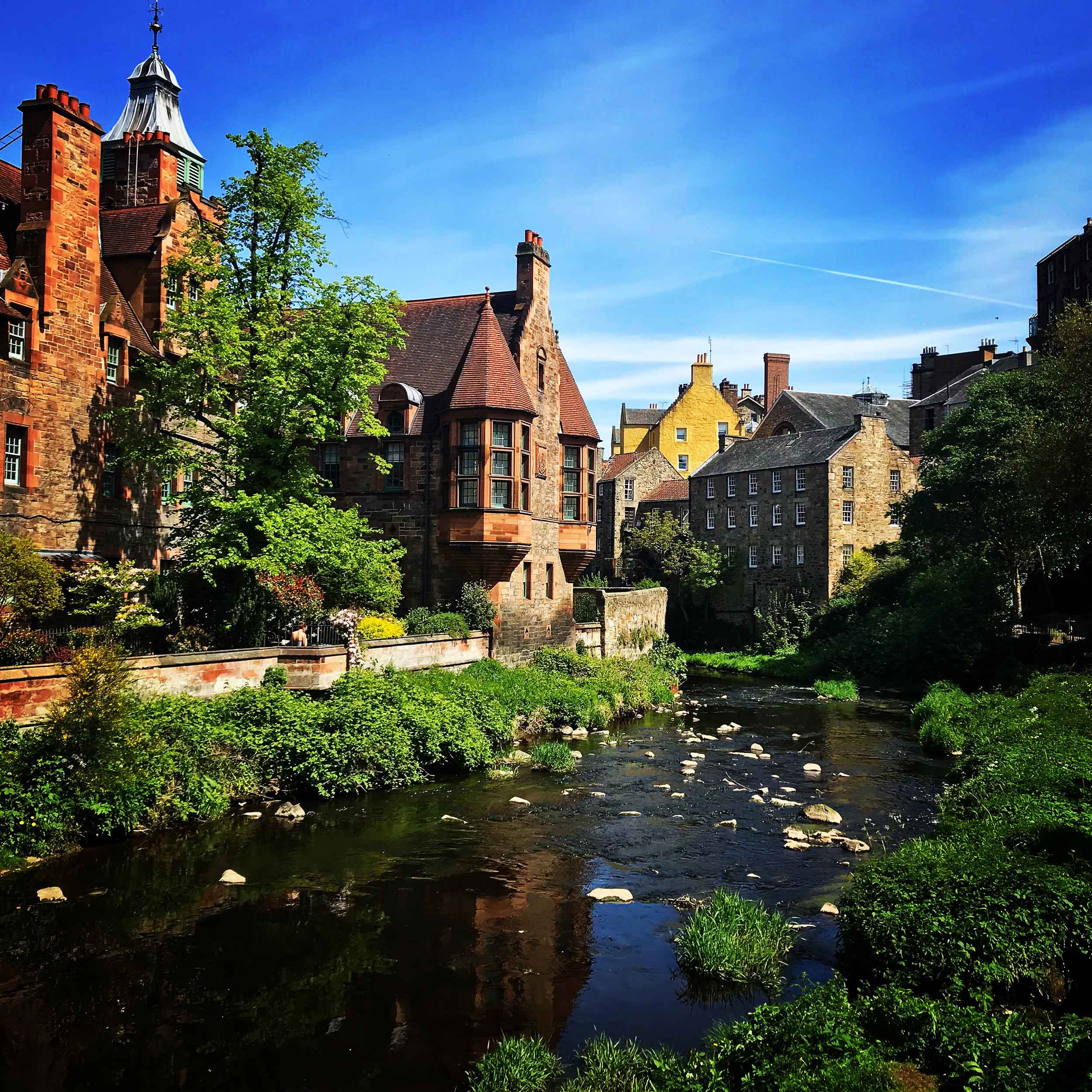 dean village in edinburgh scotland