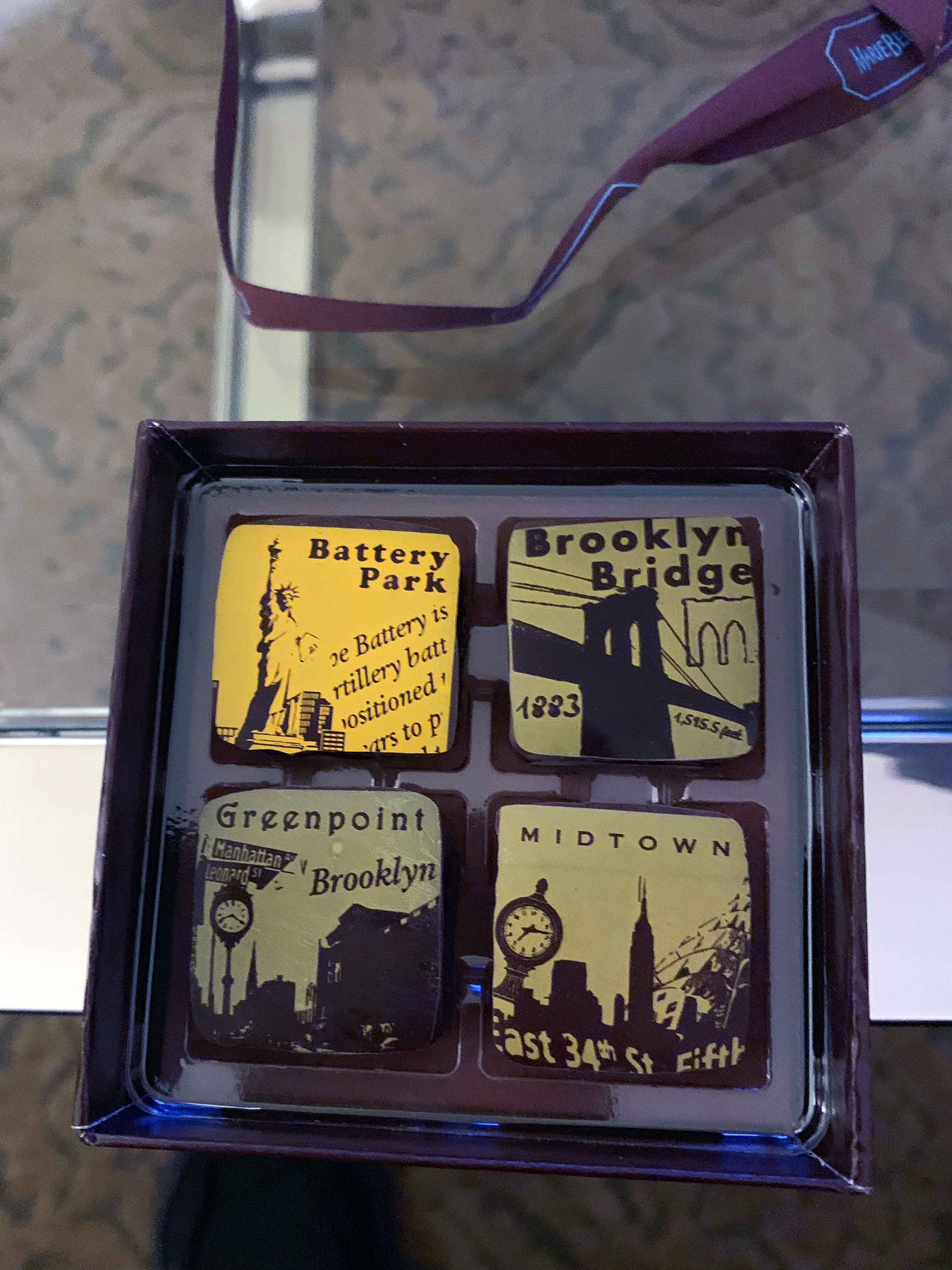 Chocolates in NYC hotel room