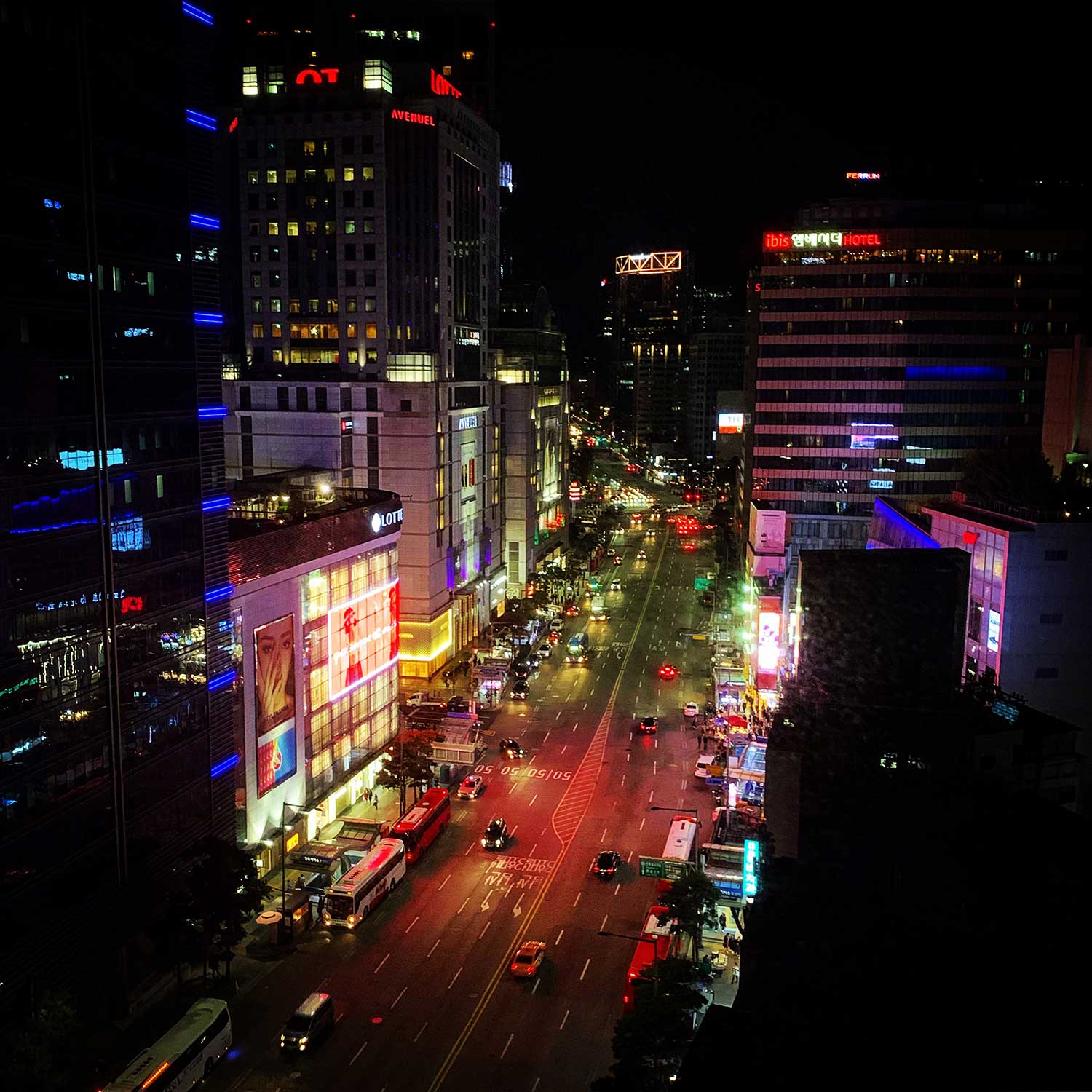 Seoul, South Korea at night