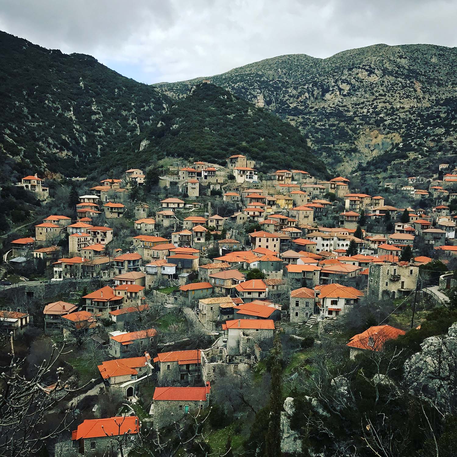 Stemnitsa Village on the Peloponnese Peninsula
