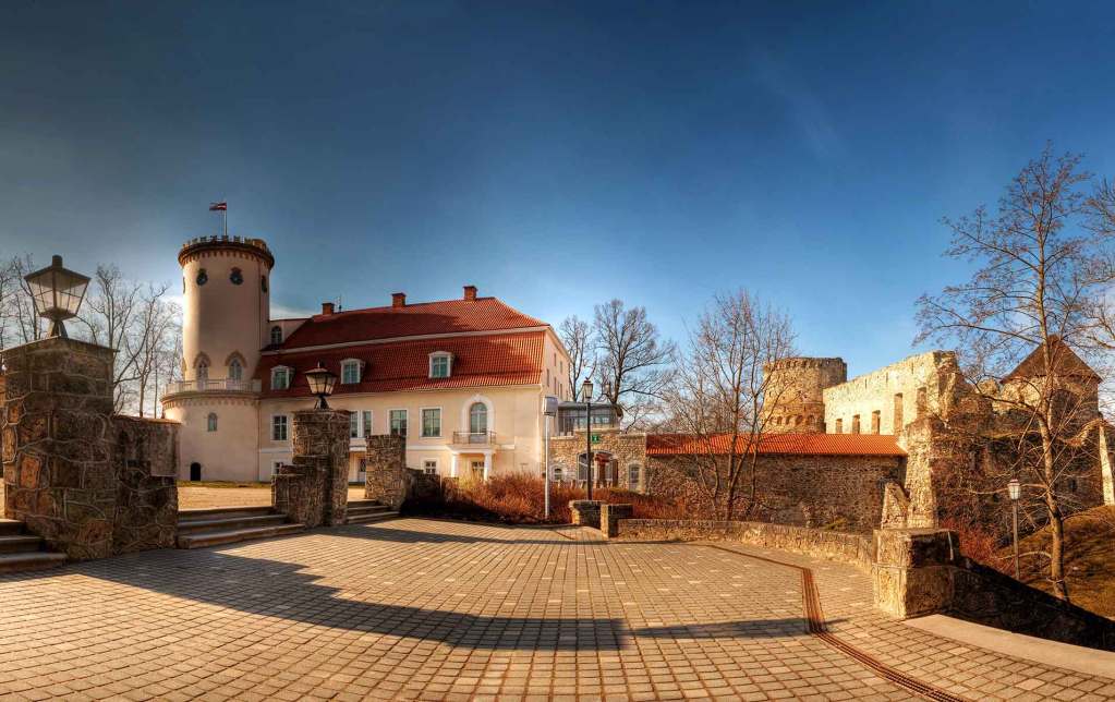 The Cesis Castle Complex outside Riga, Latvia