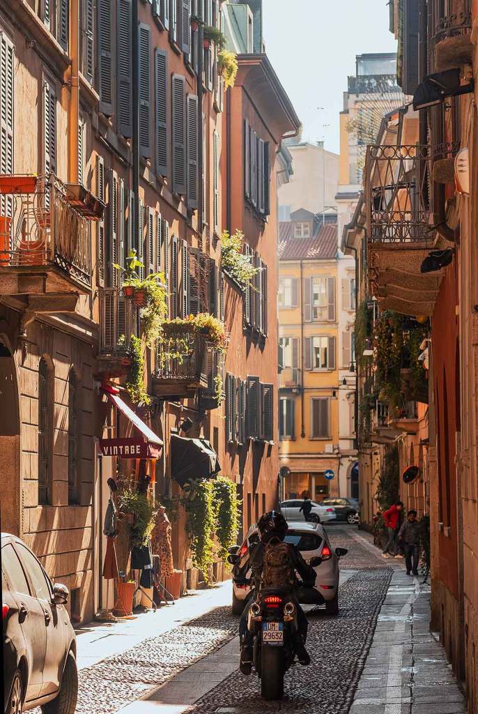 Narrow streets in Italy