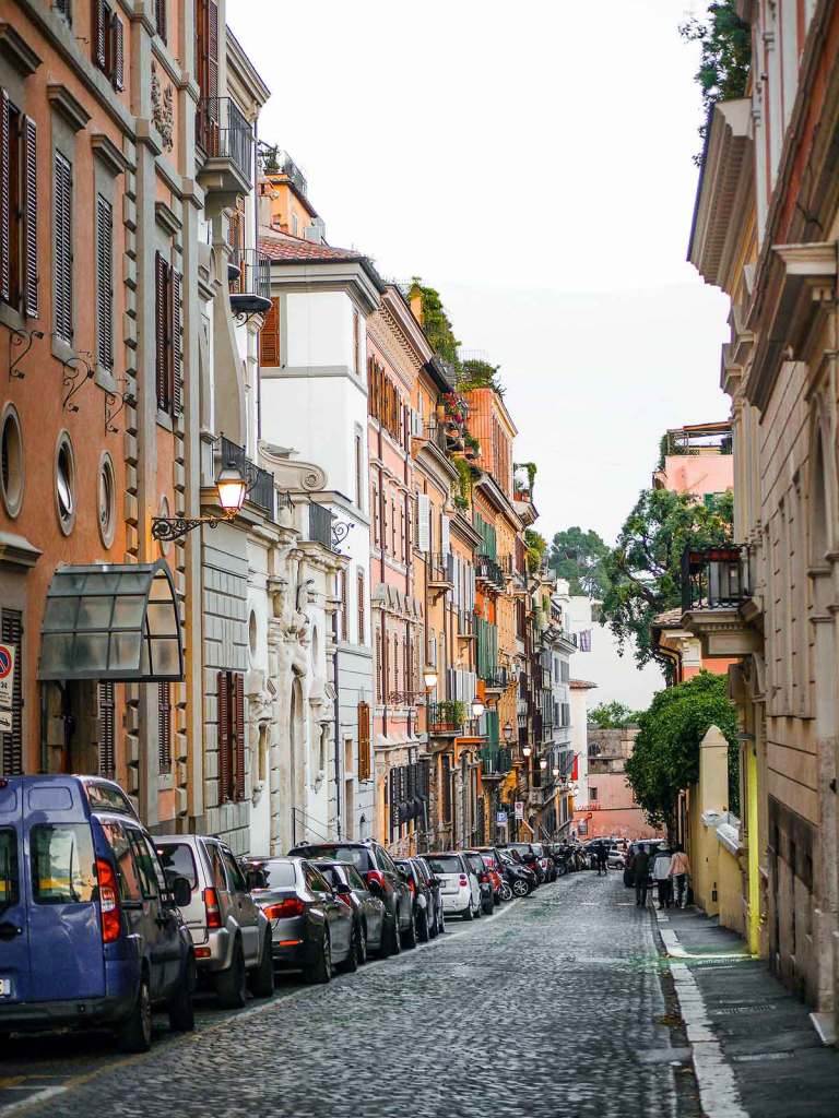 Parking on a side street for tips on driving in Italy hero