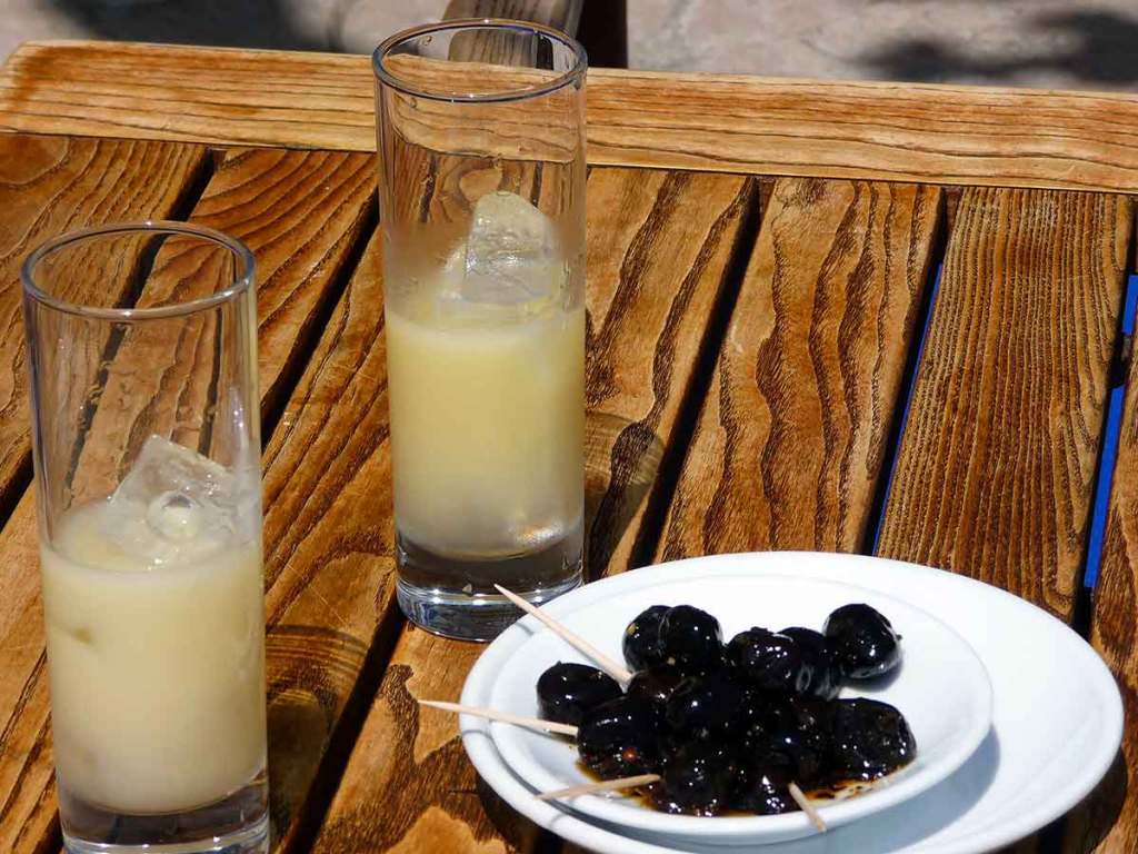 Pastis and olives for "Interesting Liquors from Around the World"