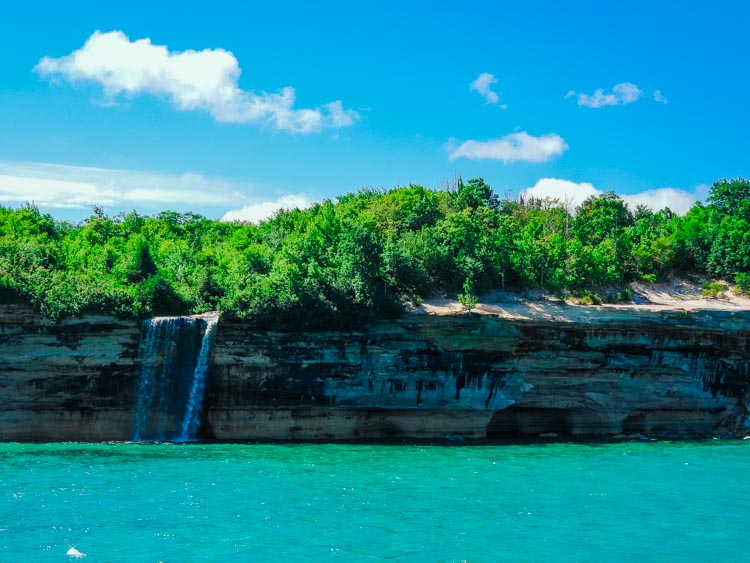 Spray Falls at Pictured Rocks National Lakeshore