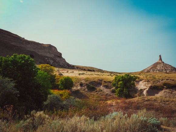 Chimney Rock while road-tripping Nebraska