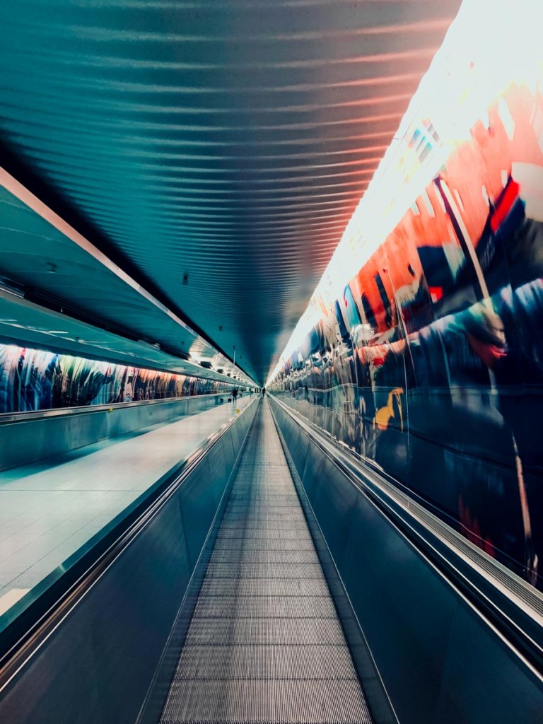 Escalator in Frankfurt Airport