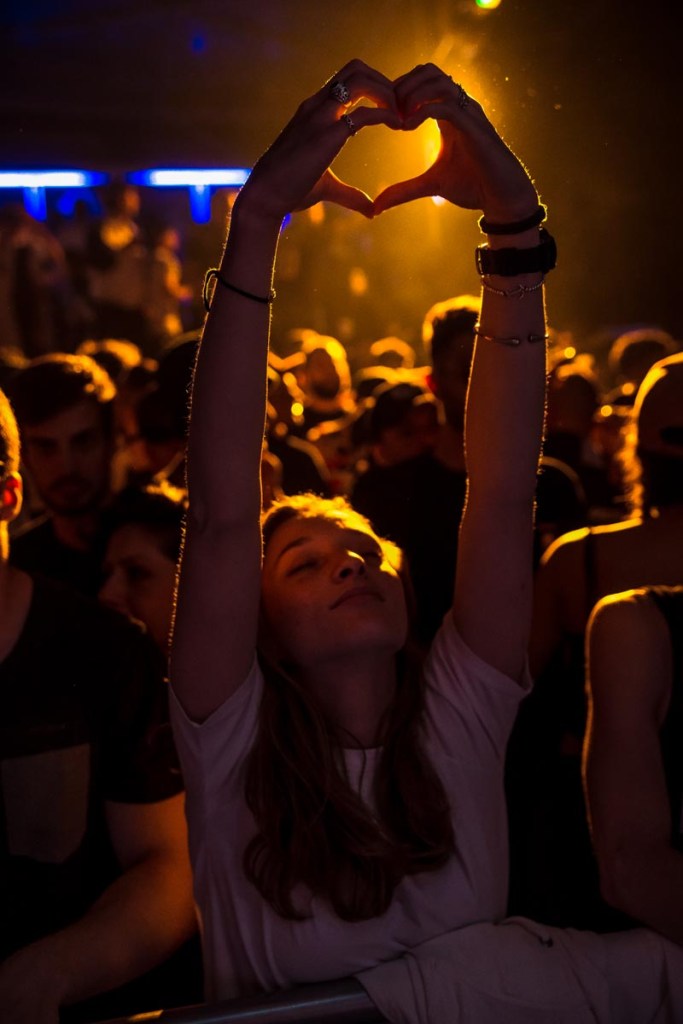 Girl forming a heart with her hands