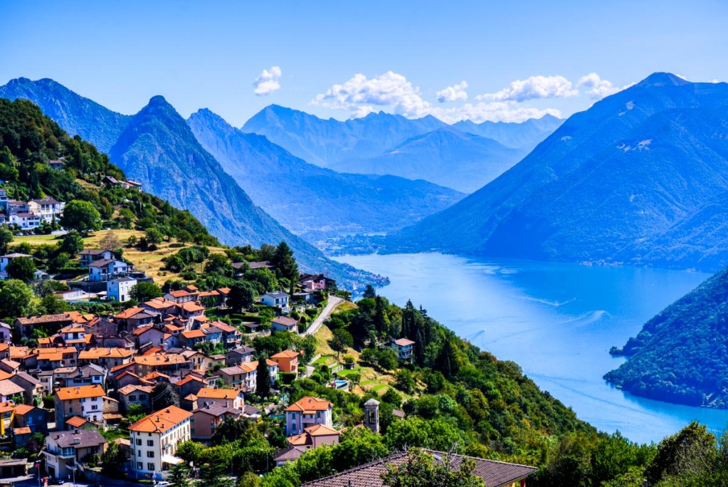 Lugano, Switzerland overlook