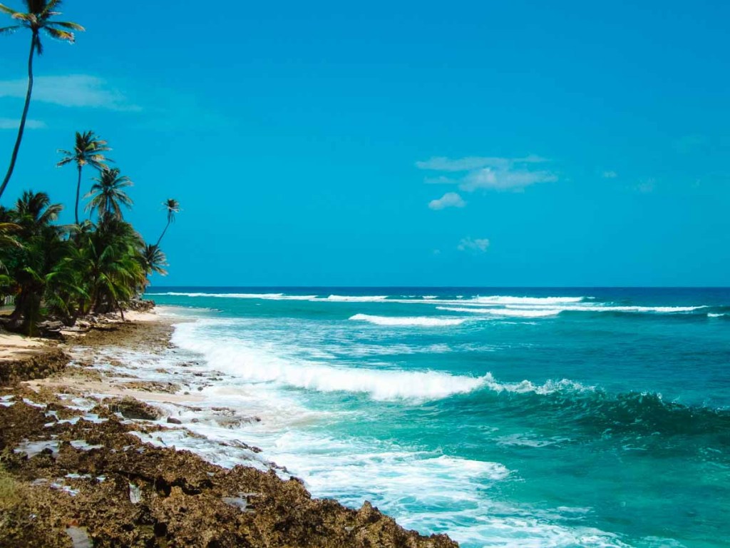 San Andres coastline, one of the lesser visited Caribbean beach vacation destinations