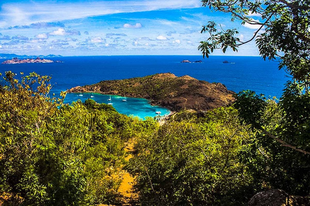 Lookout point in St. Bart's, one of the best Caribbean islands to visit.