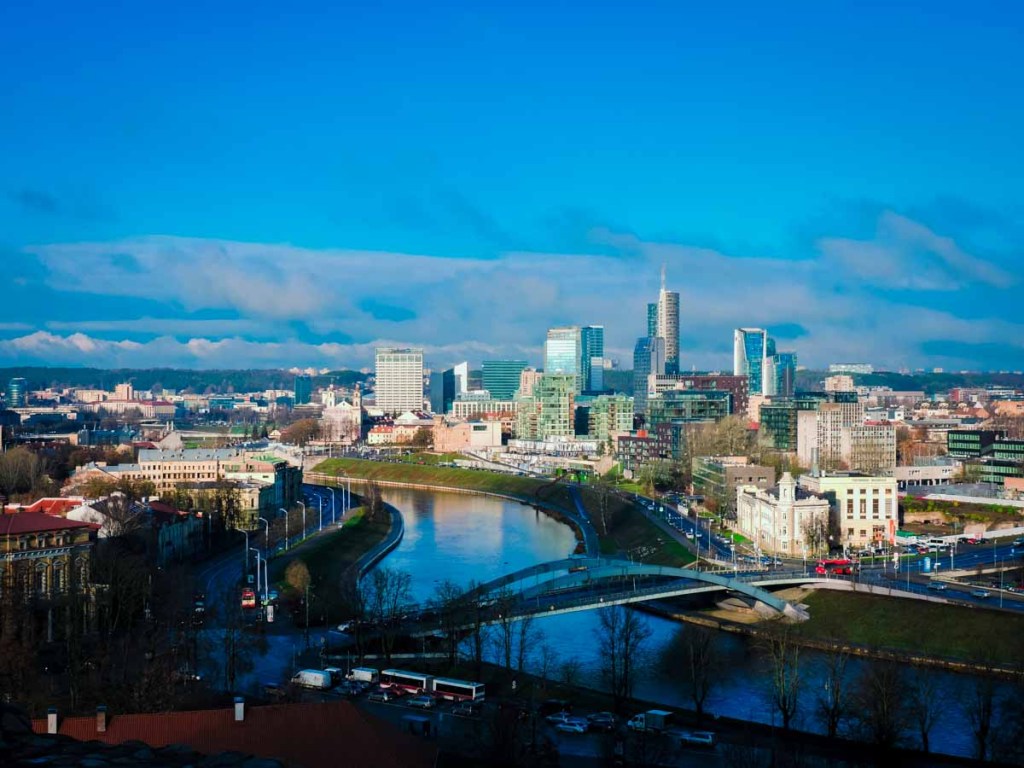 Modern Vilnius lookout