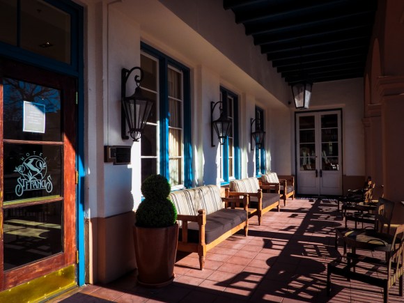 Front porch of Hotel St Francis